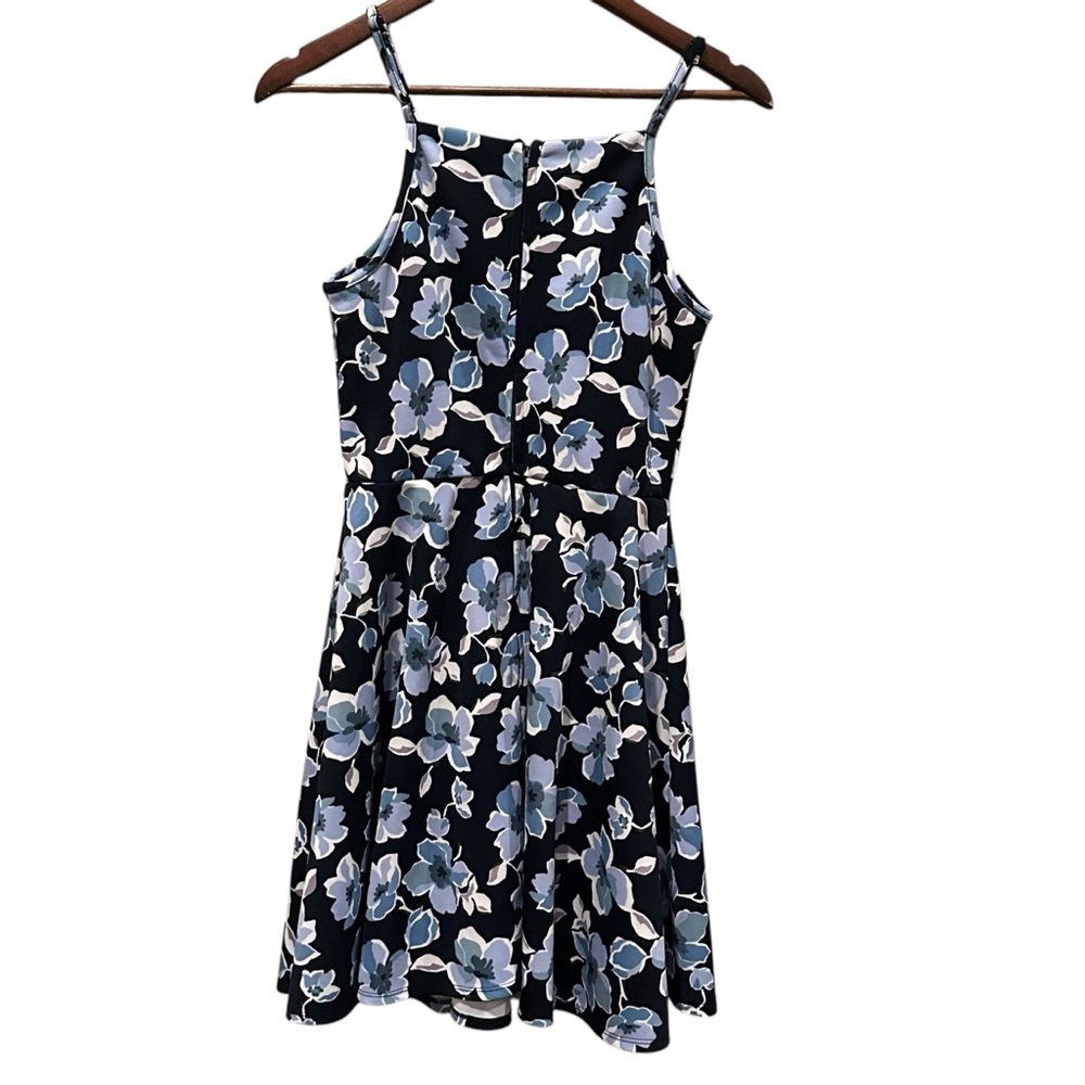 Altar’d State Blue Floral Spaghetti Strap Skater Dress Women’s Size Small - Picture 5 of 7
